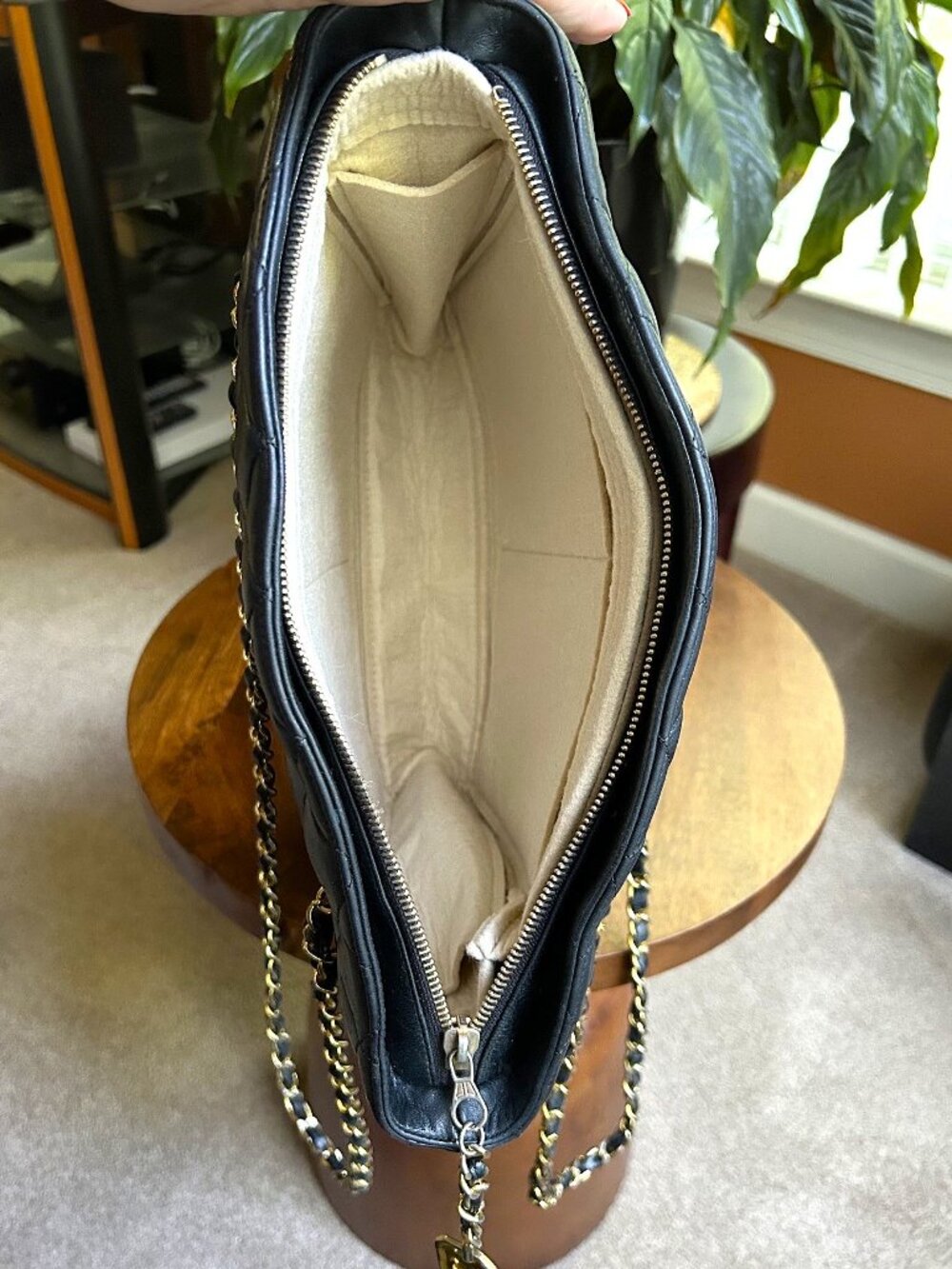 CHANEL Quilted Lambskin Shoulder Bag, Black - Picture 11 of 16